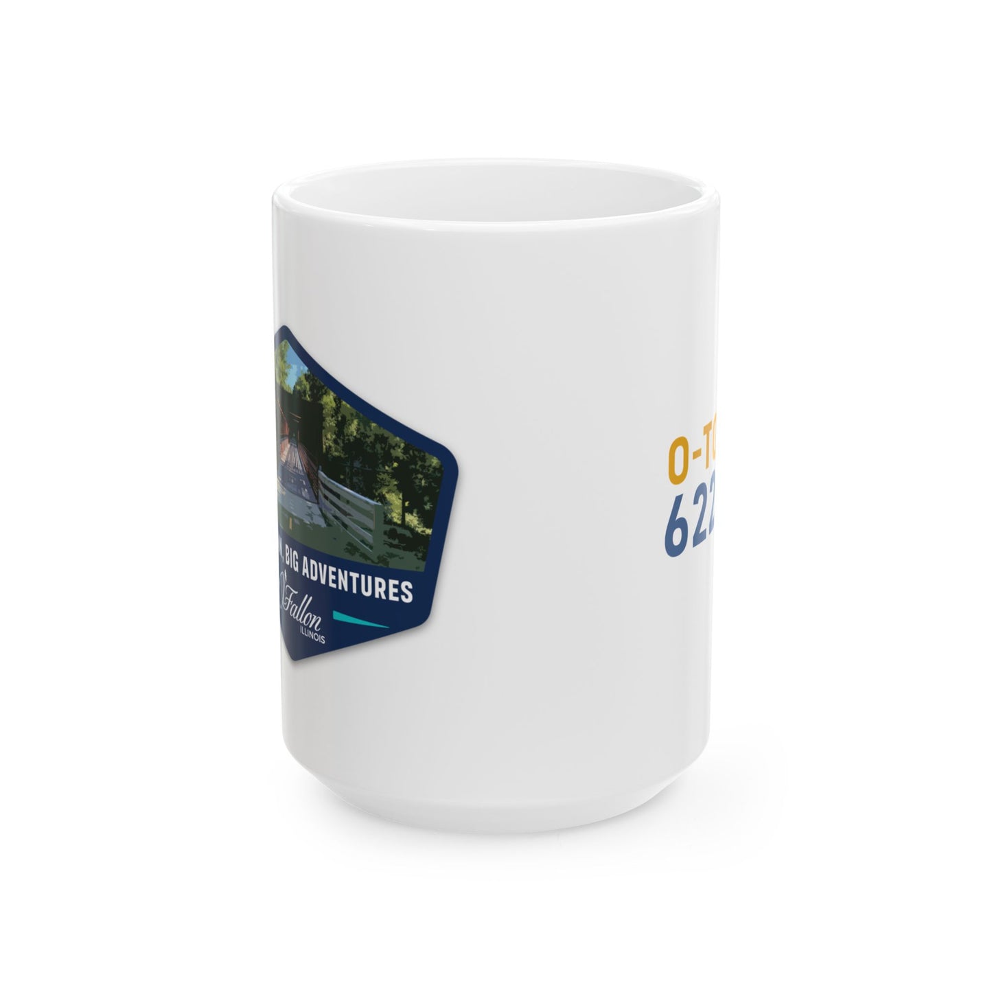 Small Town Big Adventures Bridge Ceramic Mug (11oz, 15oz)
