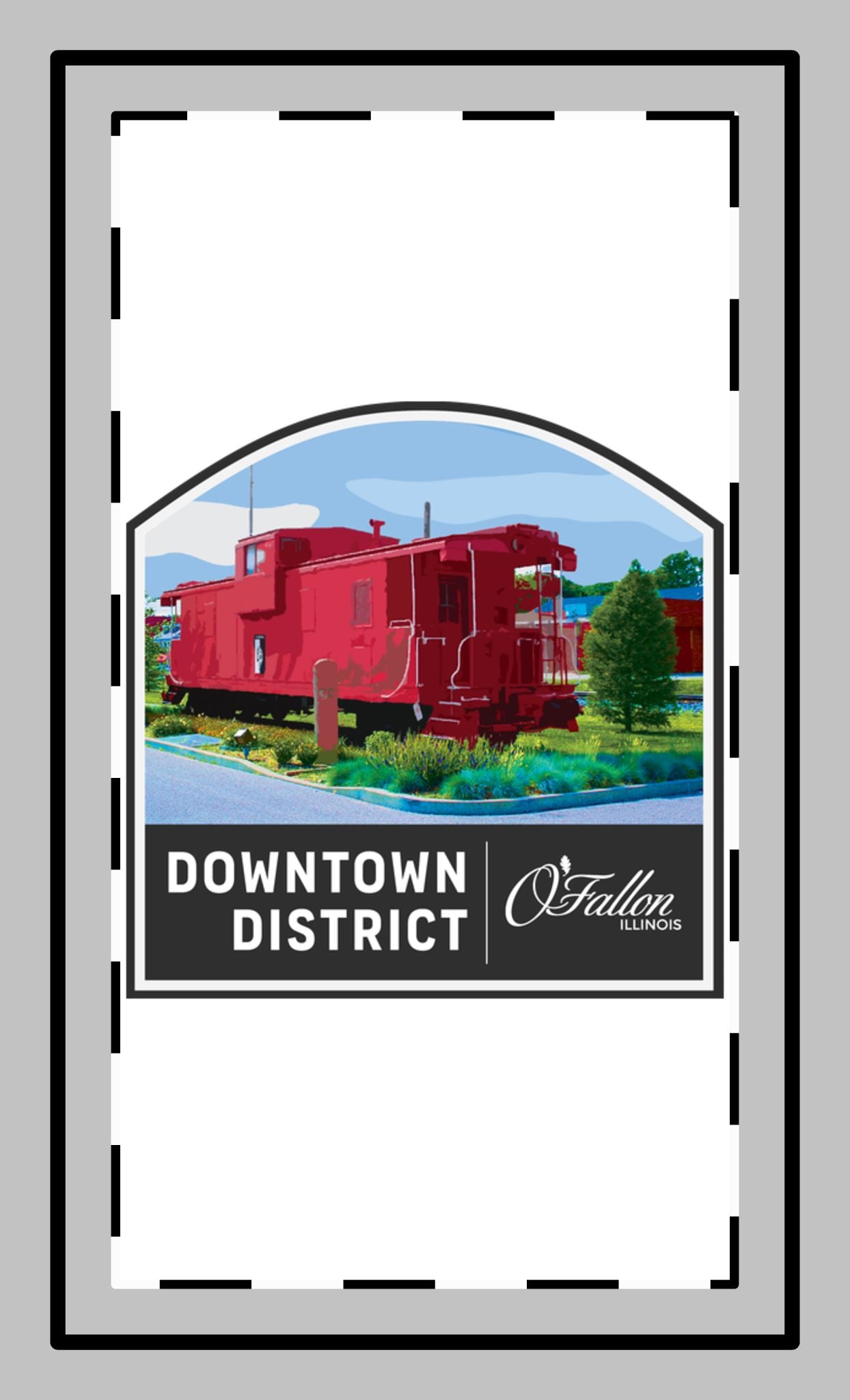 Downtown District Caboose Magnet