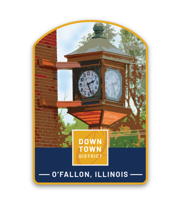 Downtown District Clock Magnet
