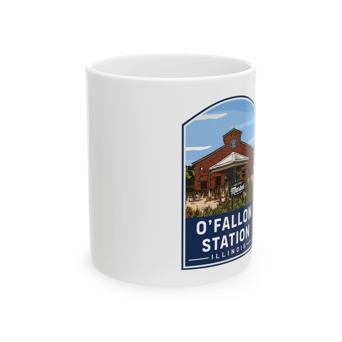 Vine Street Market Ceramic Mug (11oz, 15oz)