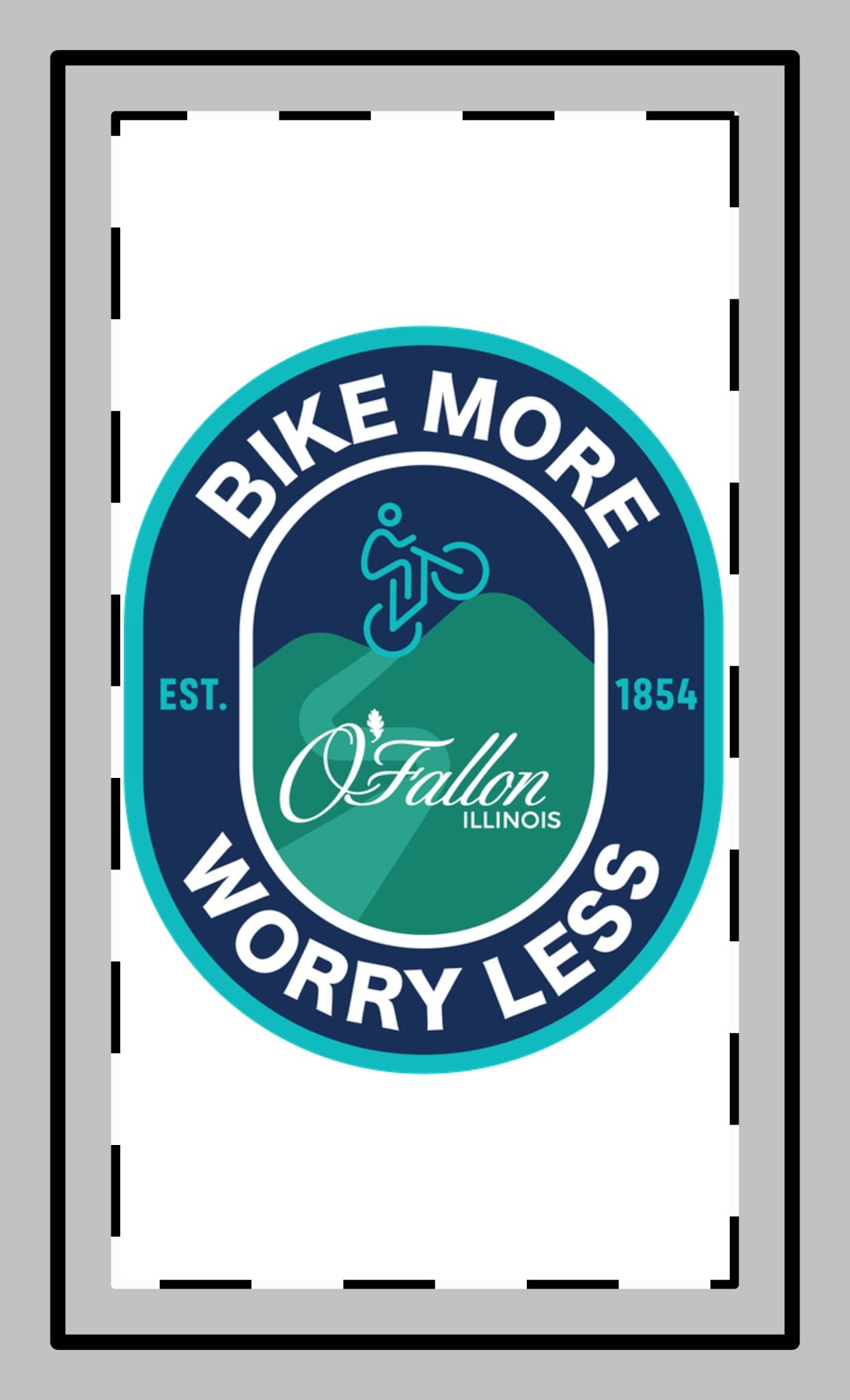 Bike More Worry Less Magnet