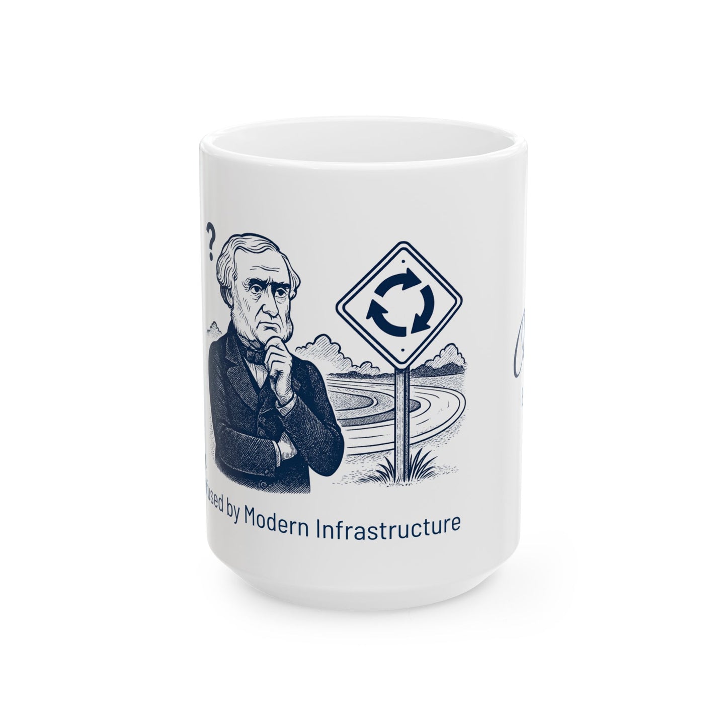 John O'Fallon Roundabout Ceramic Mug (11oz, 15oz)