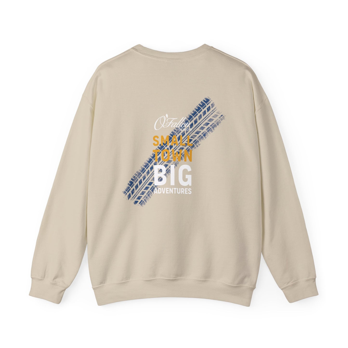 Unisex Heavy Blend™ Crewneck Sweatshirt - Small Town Big Adventure