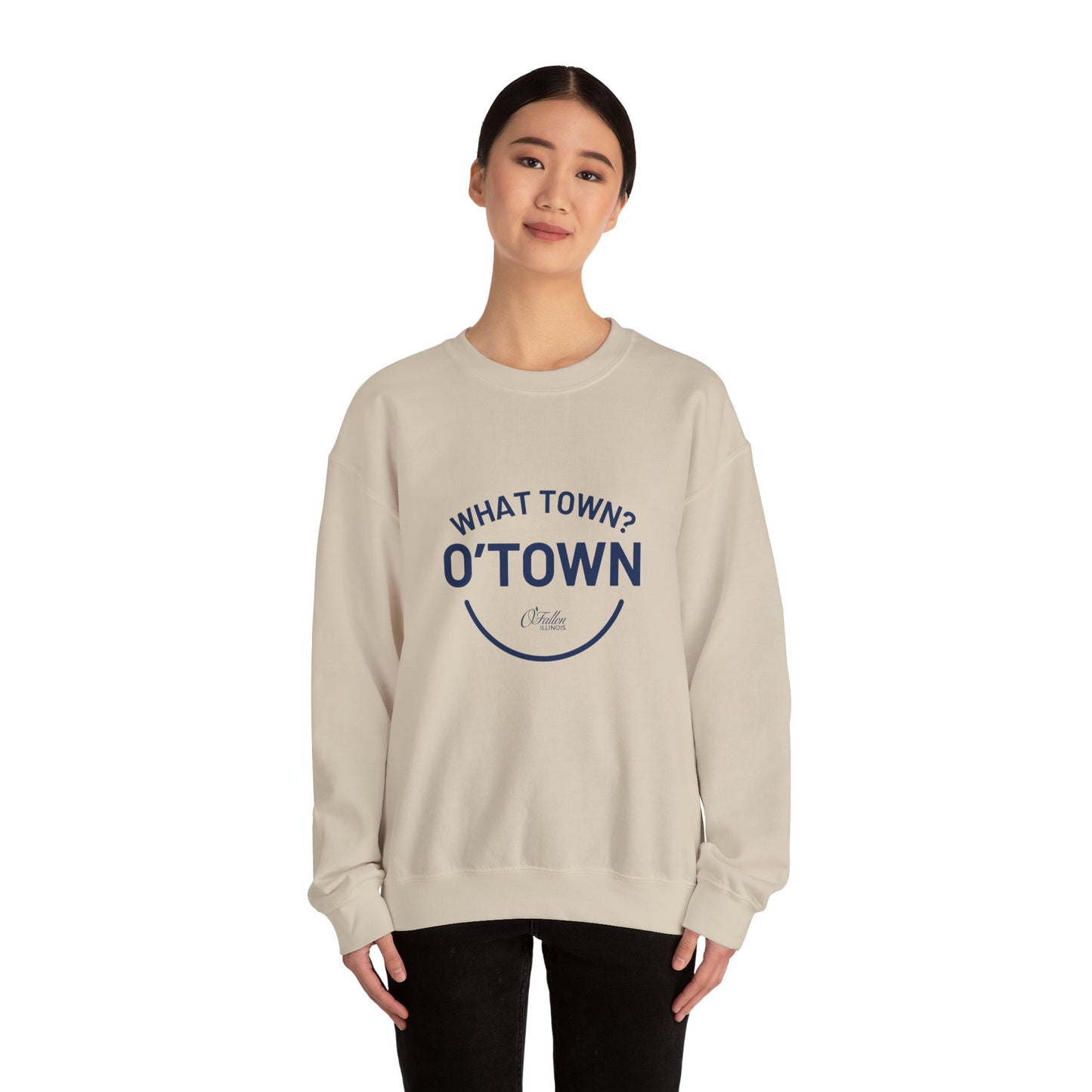Unisex Heavy Blend™ Crewneck Sweatshirt - What Town? O'Town!