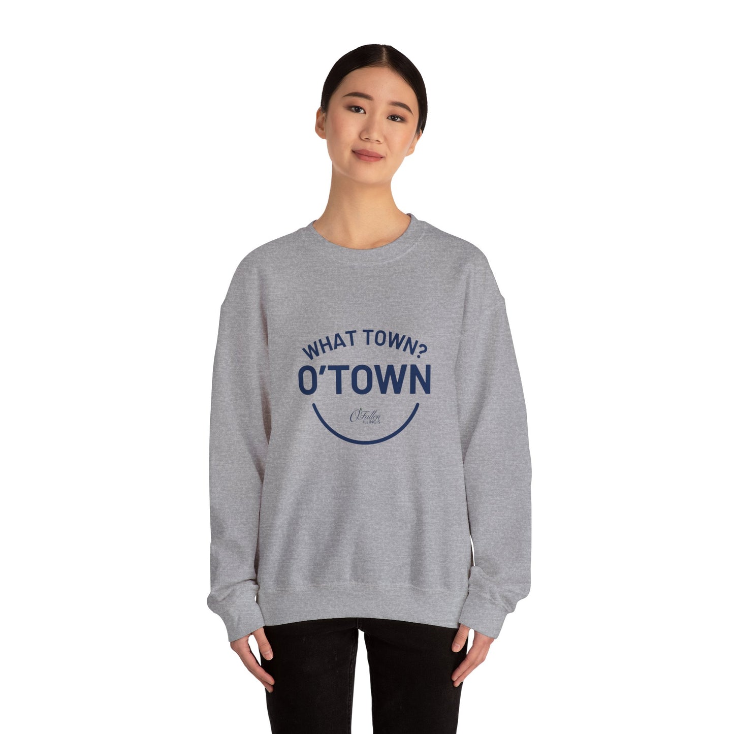 Unisex Heavy Blend™ Crewneck Sweatshirt - What Town? O'Town!