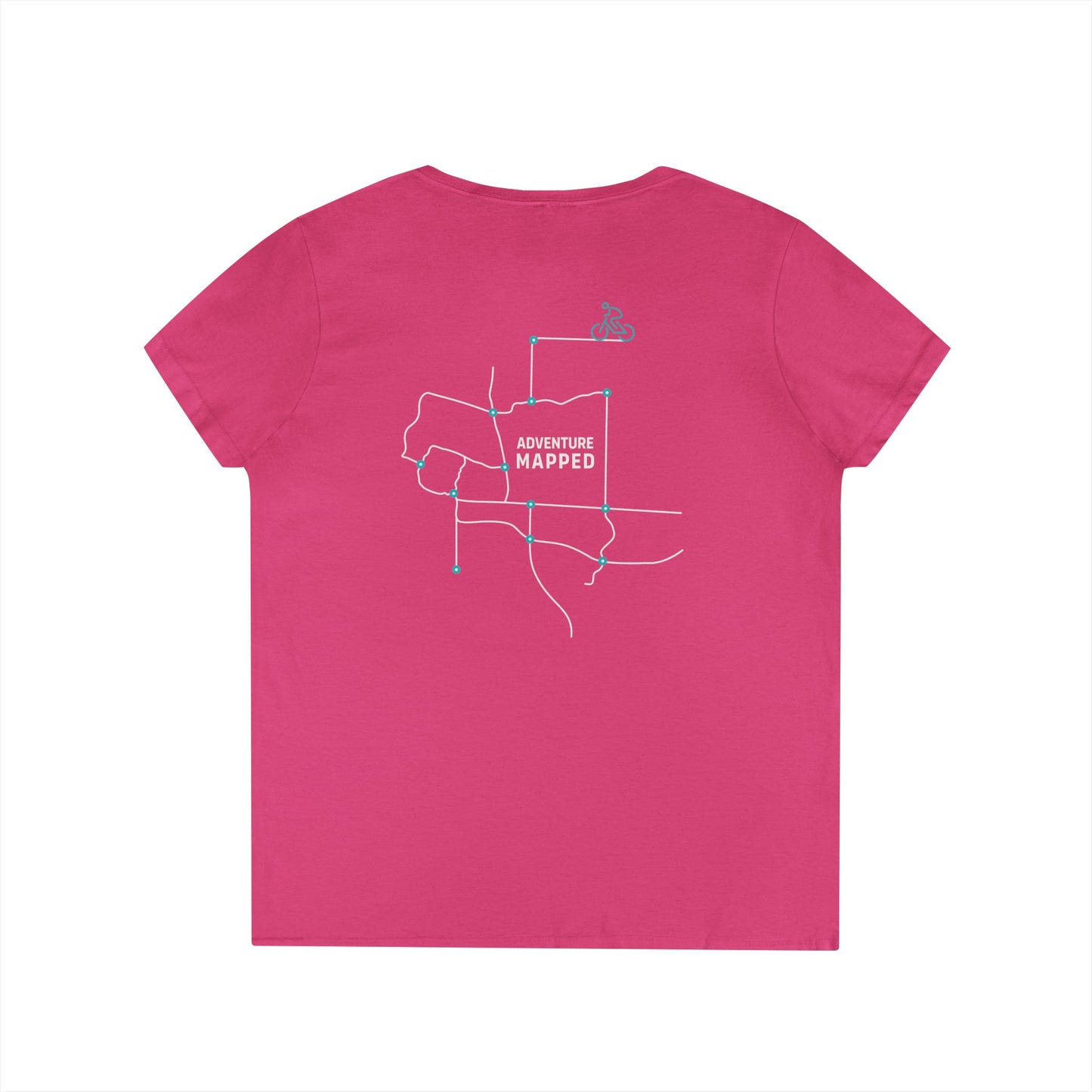 Ladies' Adventure Mapped V-Neck T-Shirt