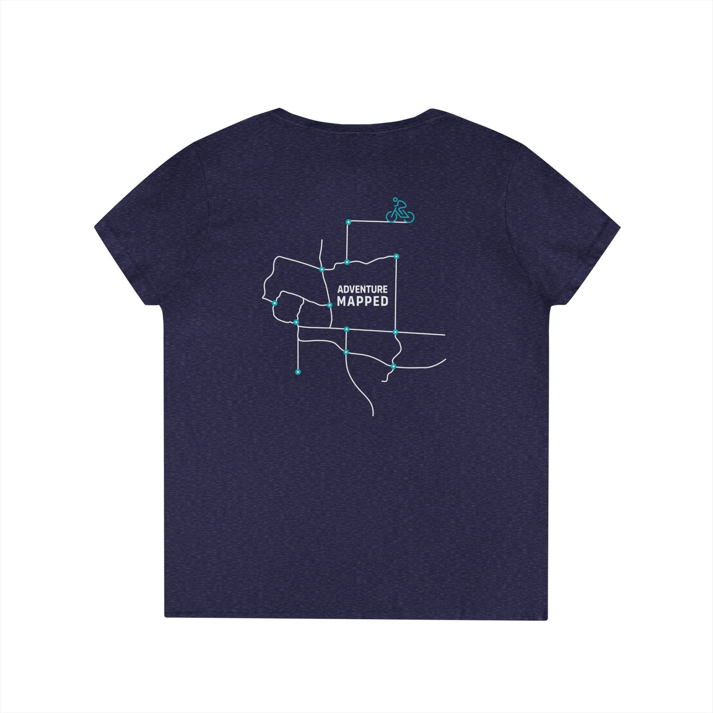Ladies' Adventure Mapped V-Neck T-Shirt