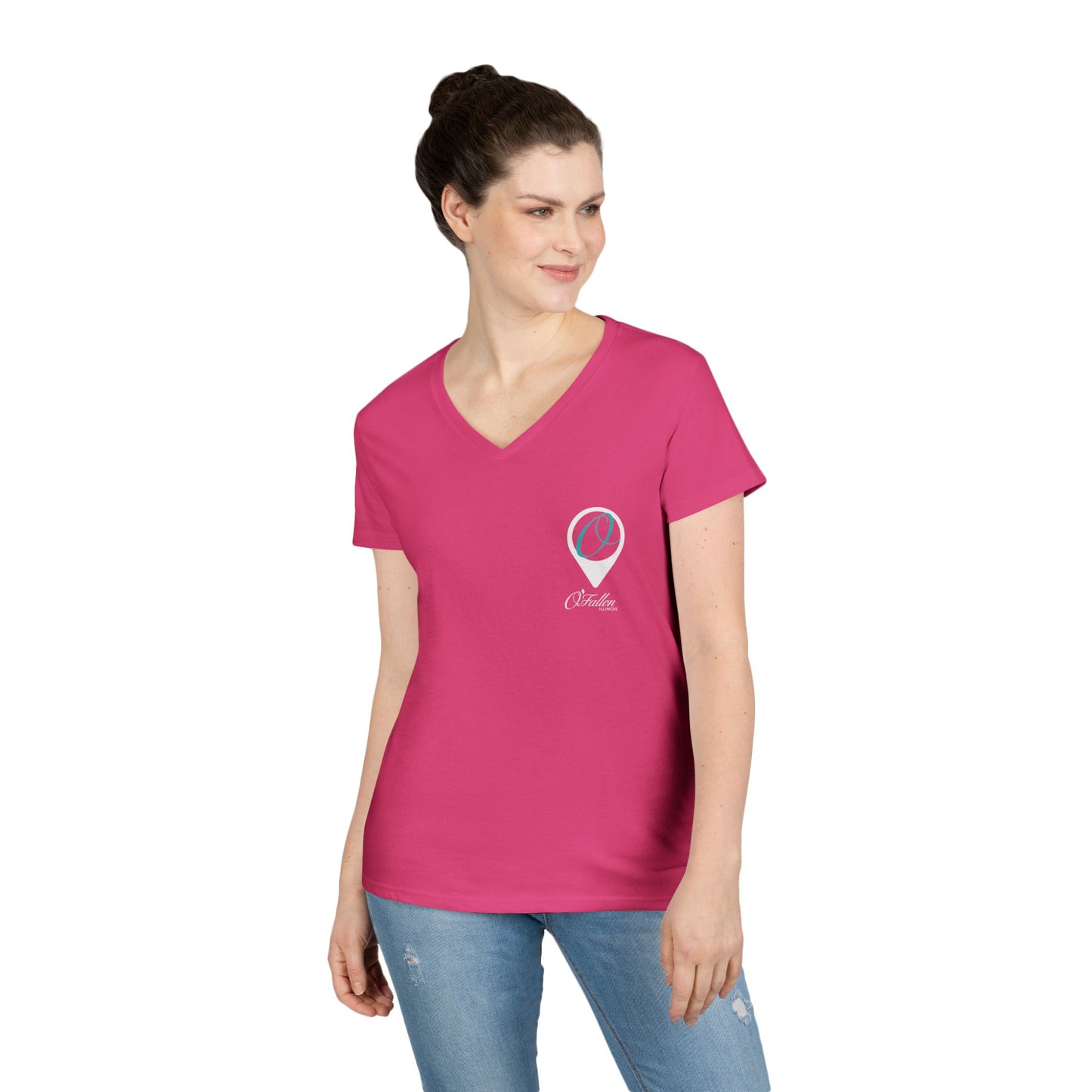 Ladies' Adventure Mapped V-Neck T-Shirt