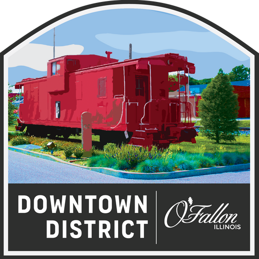 Downtown District Caboose Magnet