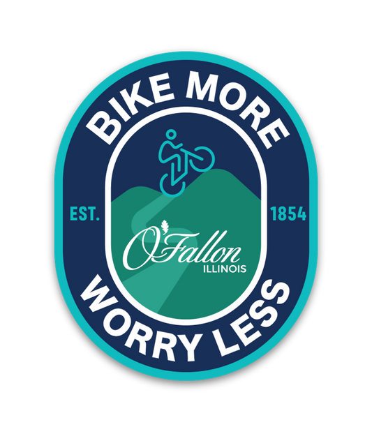 Bike More Worry Less Magnet