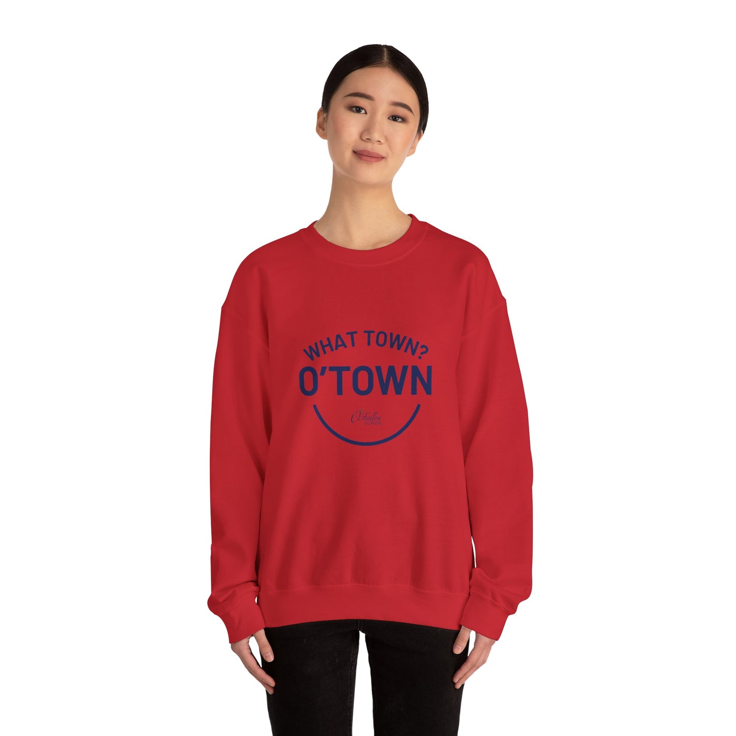 Unisex Heavy Blend™ Crewneck Sweatshirt - What Town? O'Town!