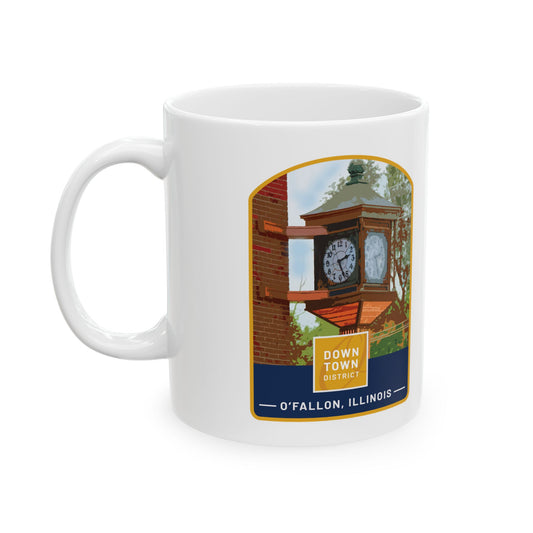 Downtown District Clock Ceramic Mug (11oz, 15oz)