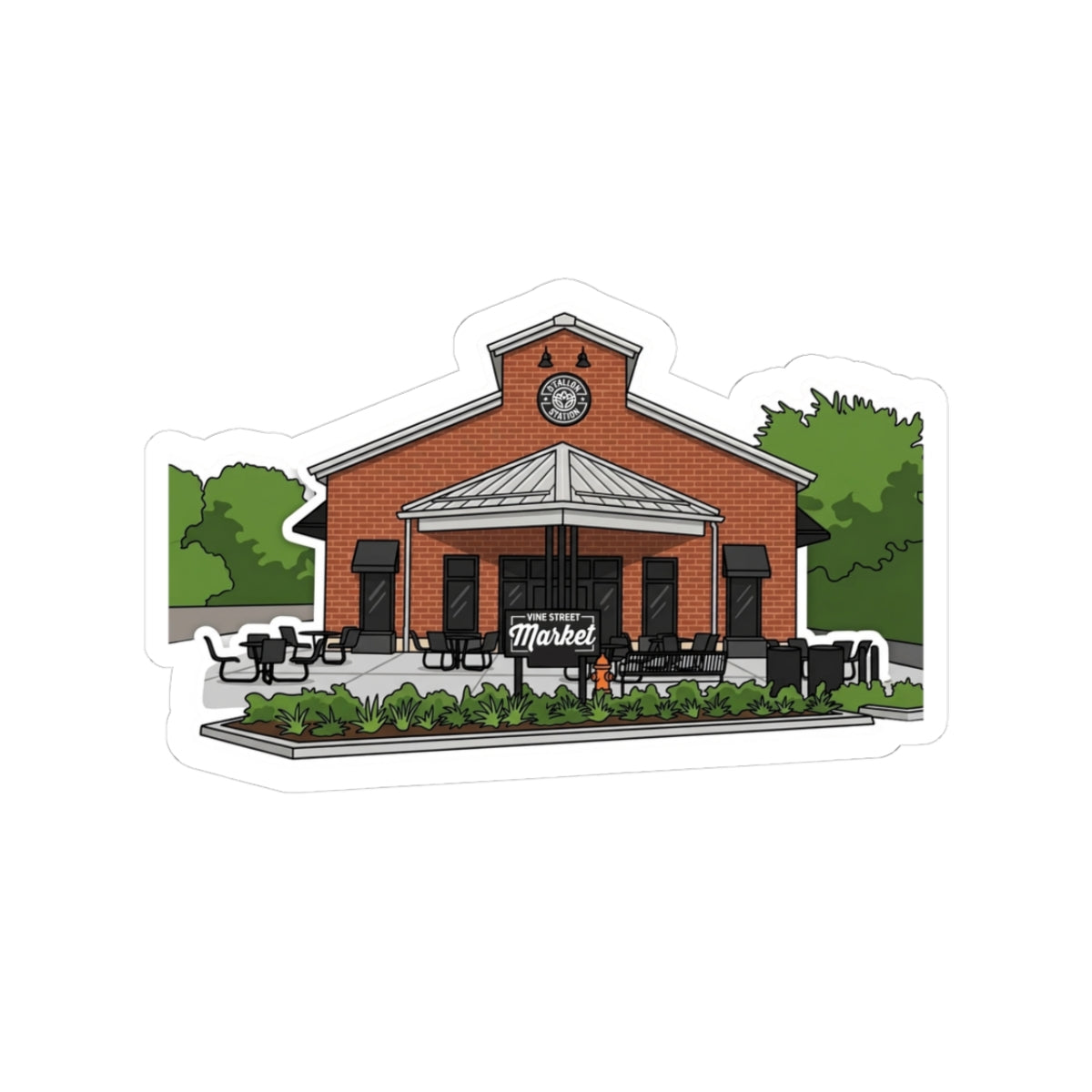 Vine Street Market Sticker
